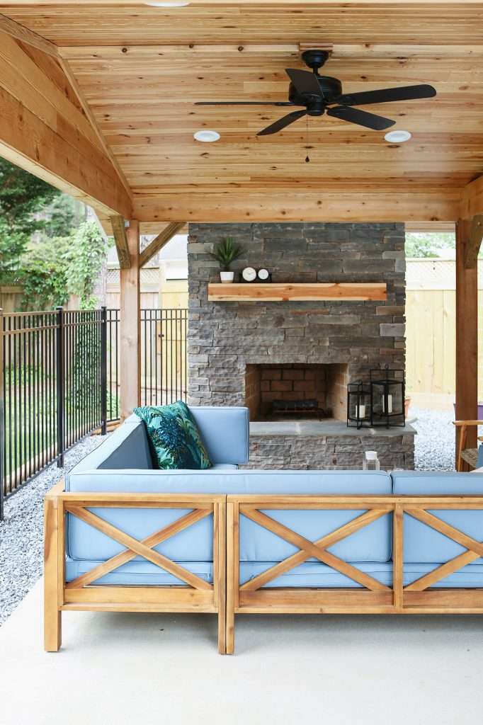 Custom cabana build in Southern Pines