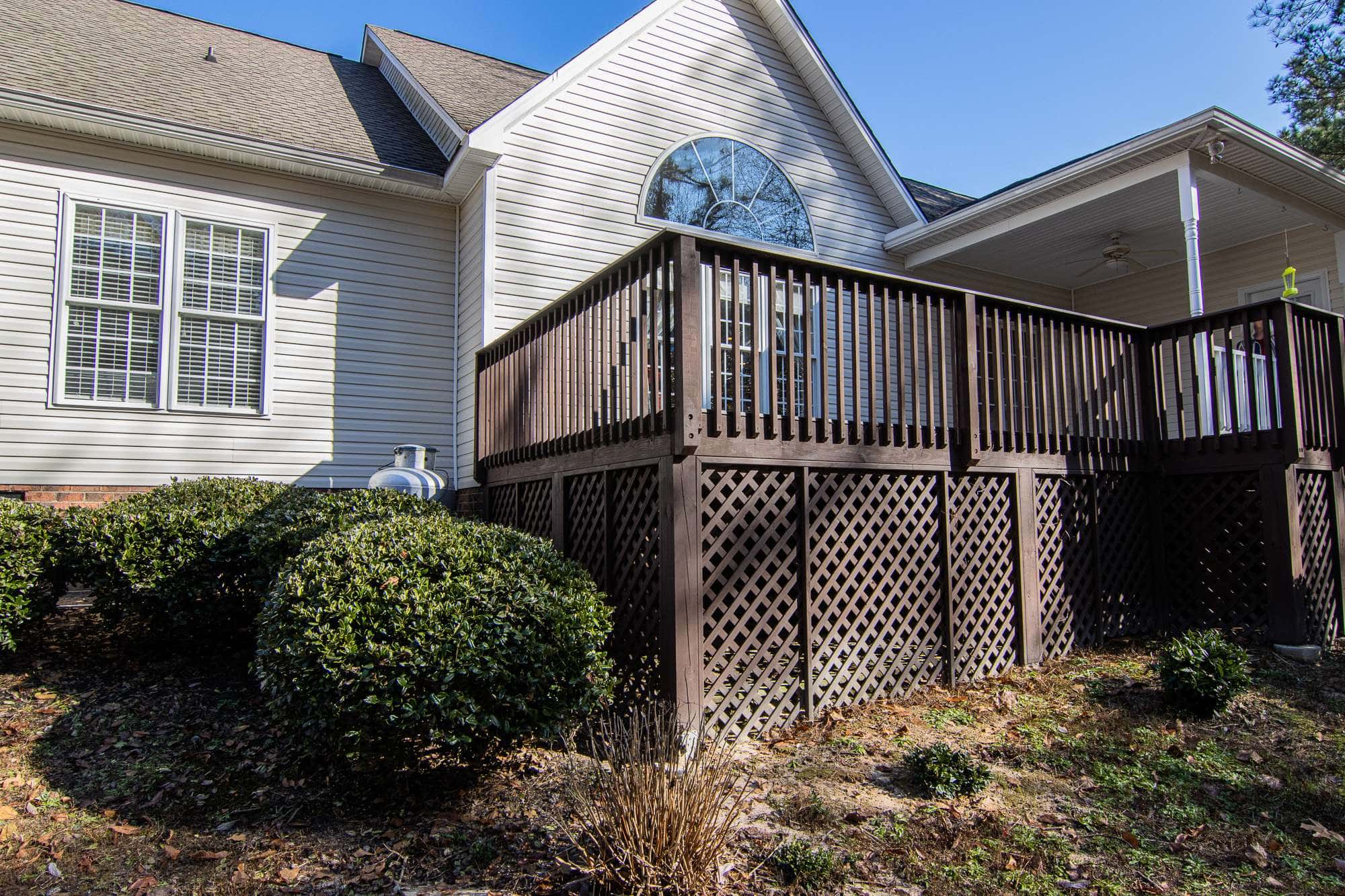 Custom deck and outdoor living space in Moore County