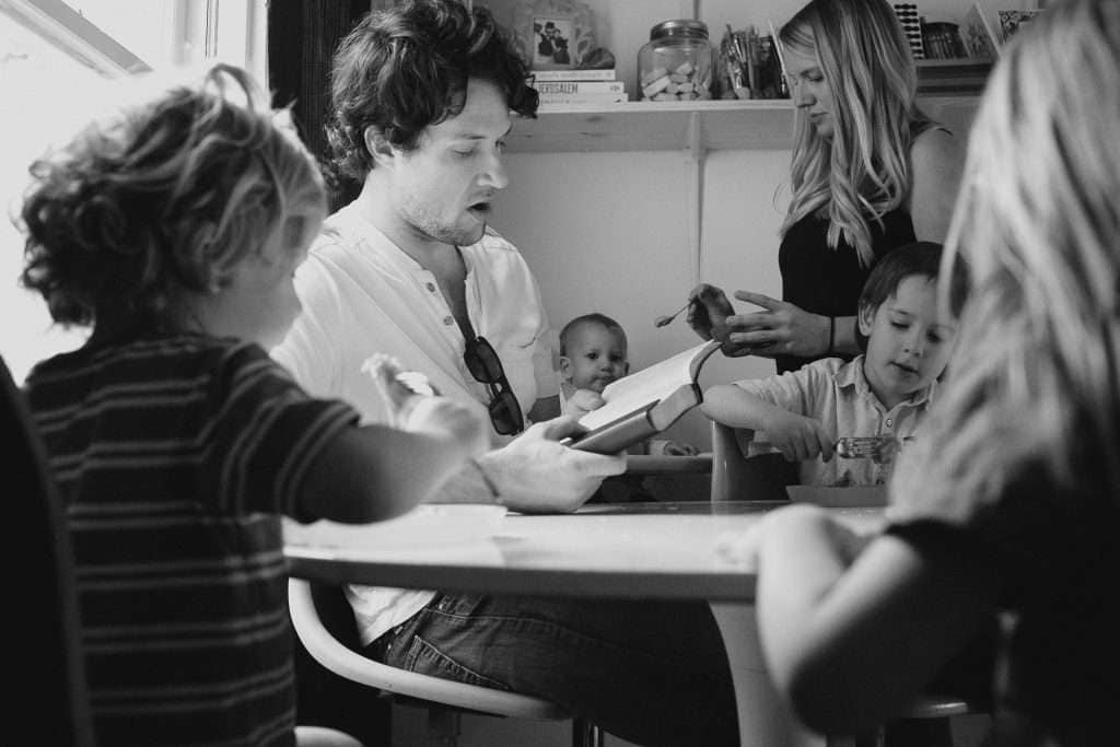 Nathan Spearing, owner of Transform NC, with his family