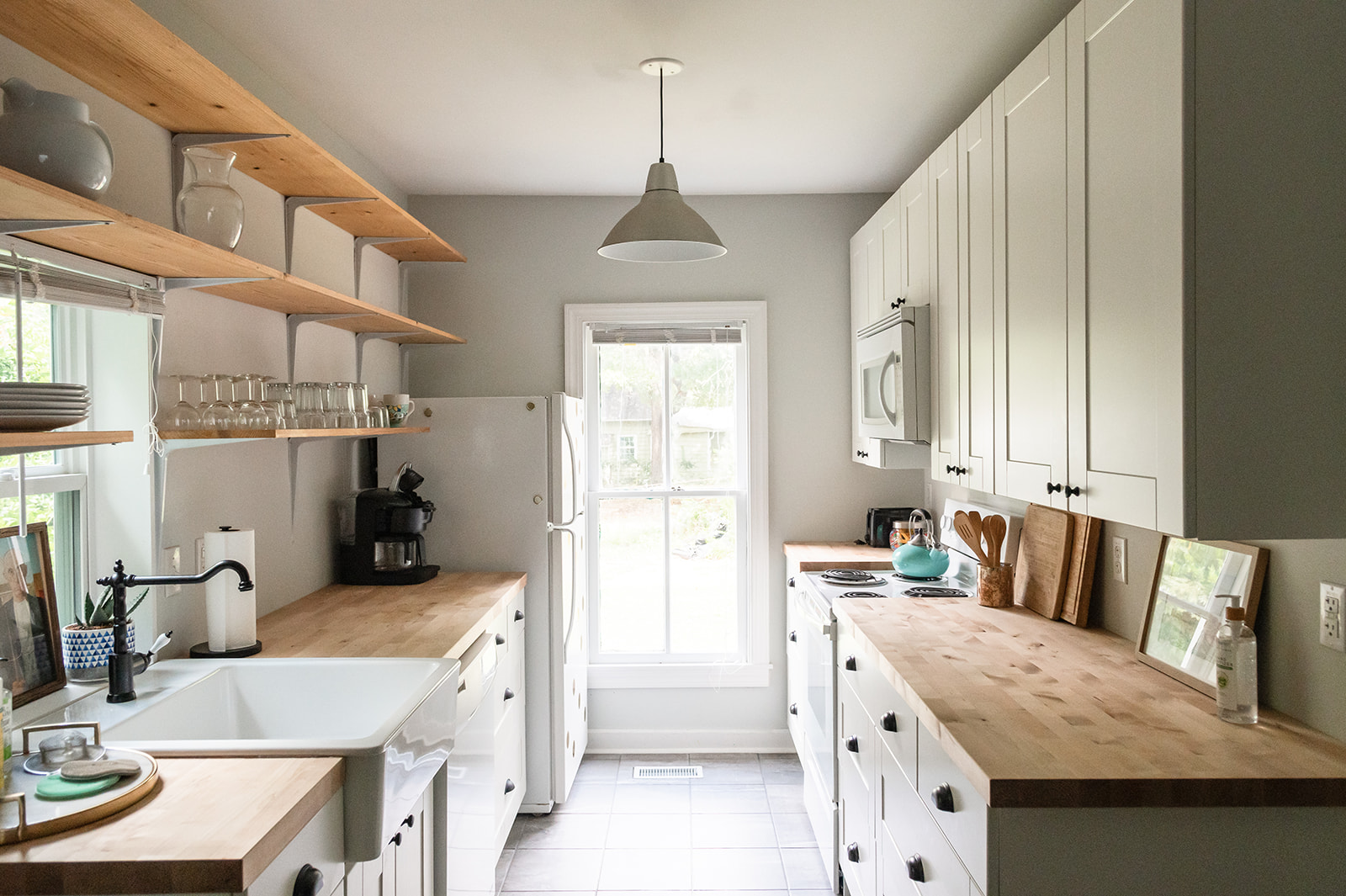 Kitchen renovation blending historic and modern elements