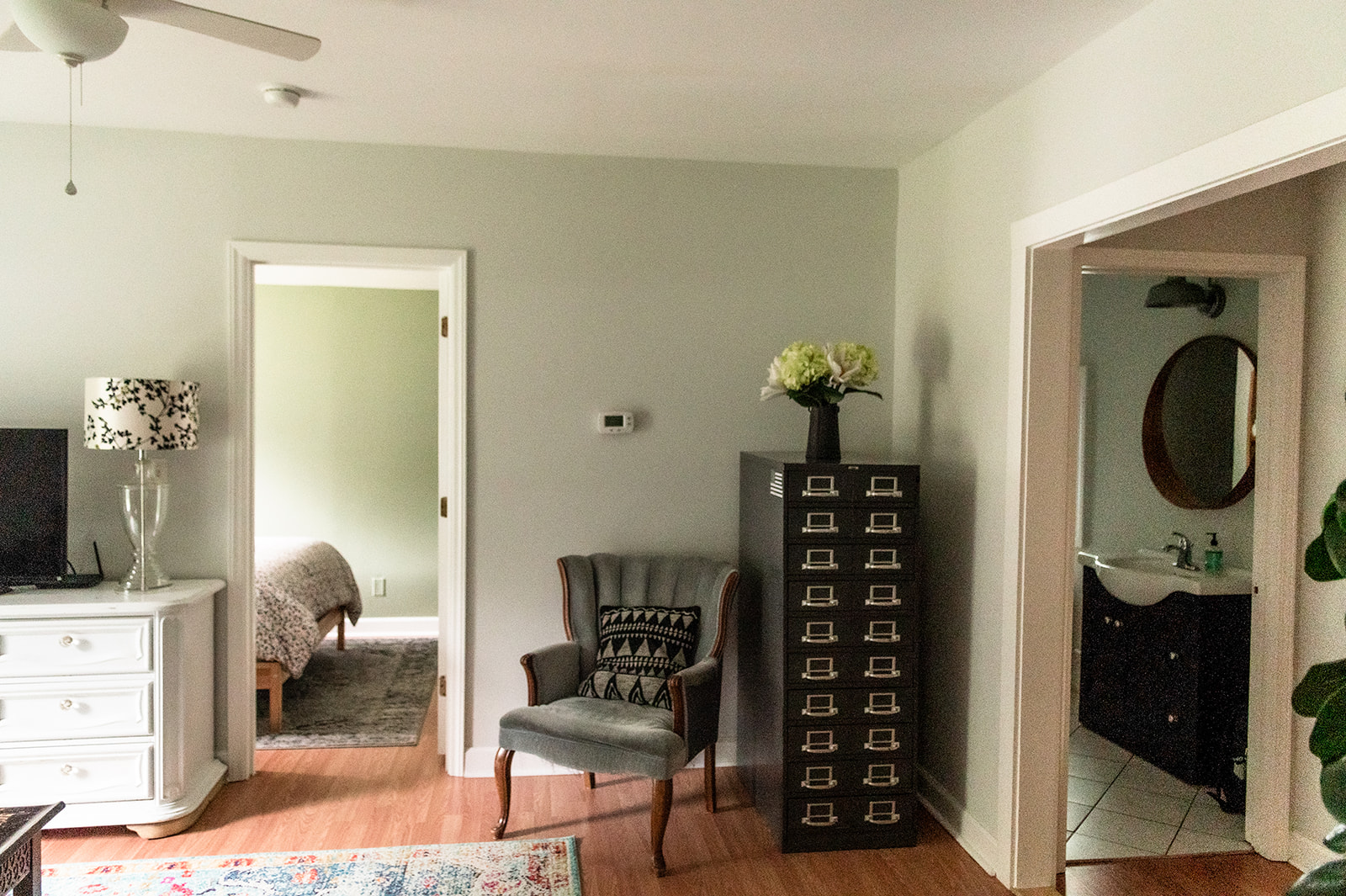 Updated bathroom maintaining historic integrity