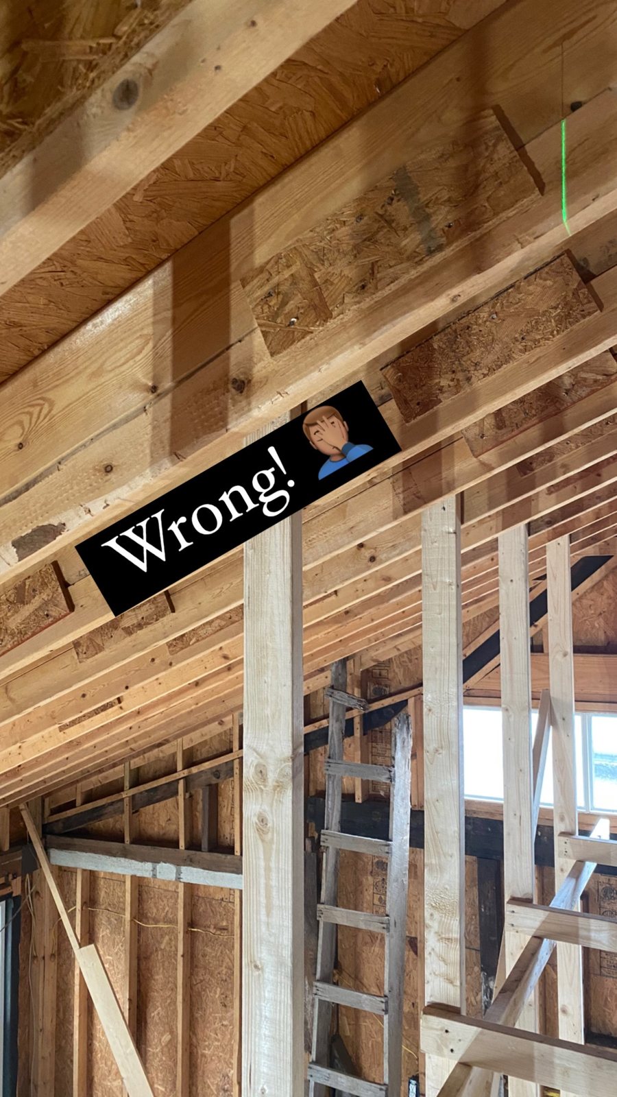 How the old rafters were tied to the walls
