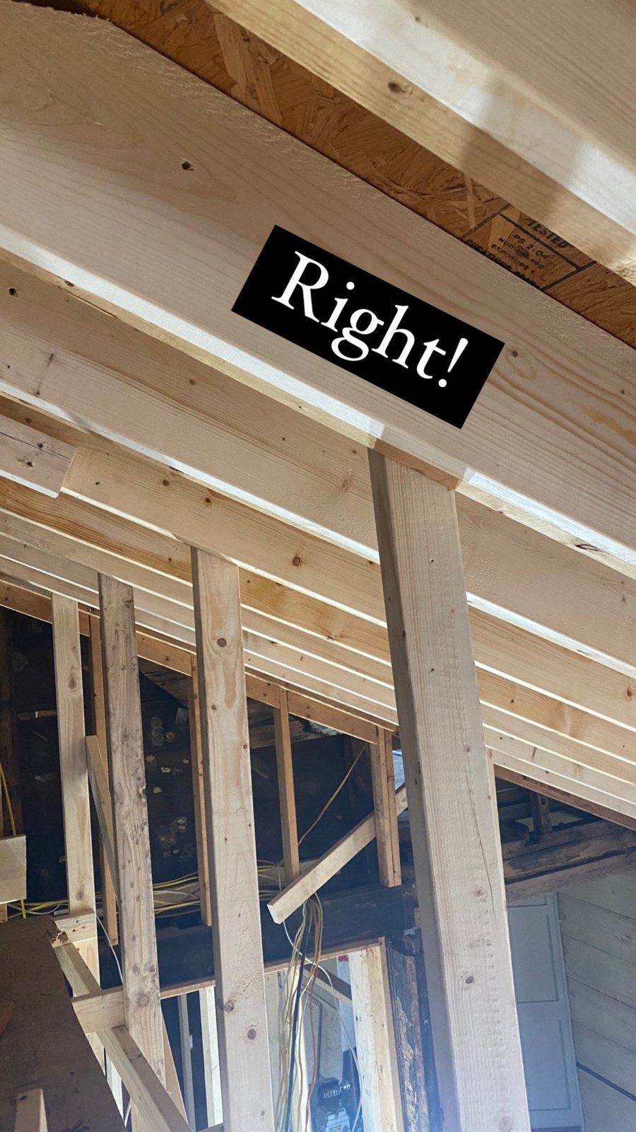How the new ones are: hangers, ties, and a ridge beam sized to carry the roof