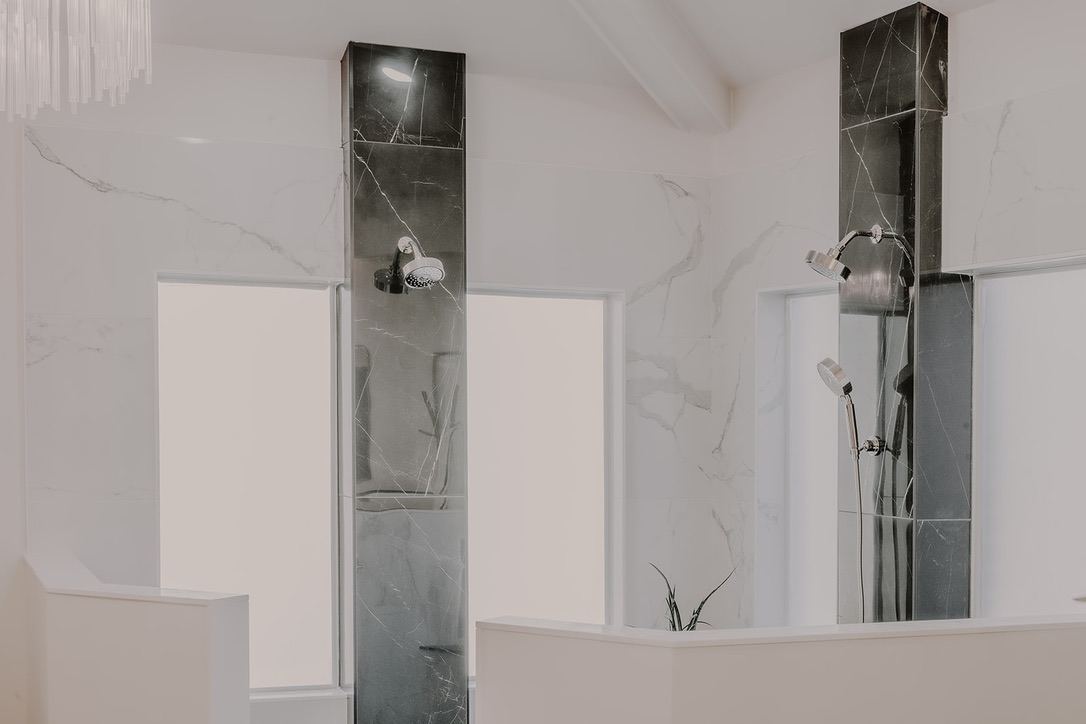 Pinehurst Primary Bathroom: From 1980s to Spa-Like Retreat