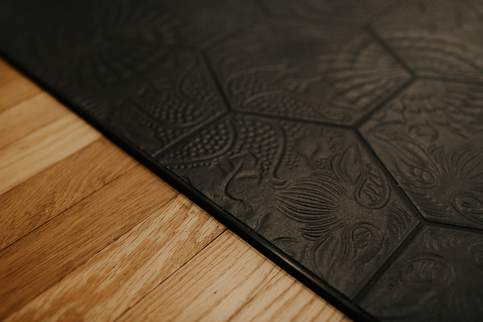 After: pendant lighting and double-mirror layout above the wide vanity